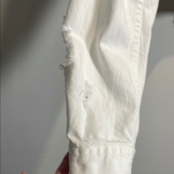 Denim & Supply Ralph Lauren Distressed White Jean Jacket - Picture 5 of 9